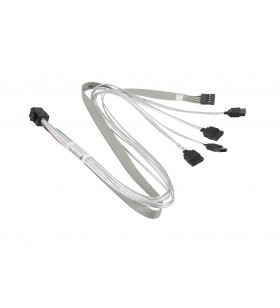 Supermicro cbl-sast-0616 cabluri prelungitoare cu mufe mamă/tată minisas hd (sff-8643) sata gri