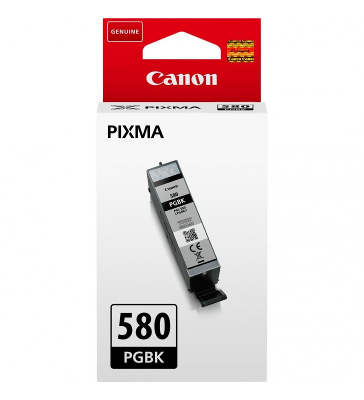 Cartus cerneala original canon pigment black, pgi-580pgbk, pentru pixma ts6150/r8550/ts6150/ts8150/ts9150/ts9155, 0.2k, "2049c0