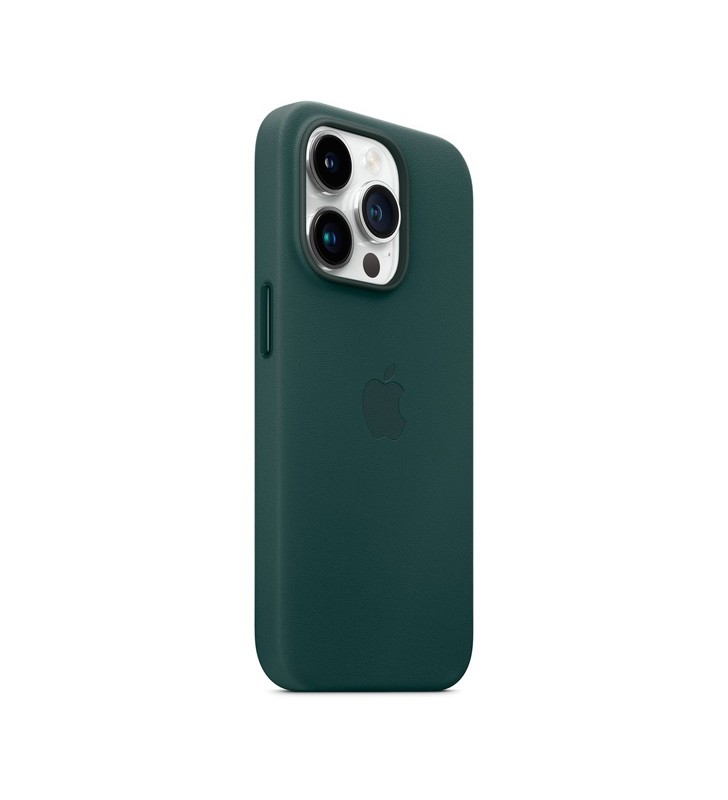Husă din piele apple cu magsafe, husă pentru telefon mobil (verde, verde pădure, iphone 14 pro)
