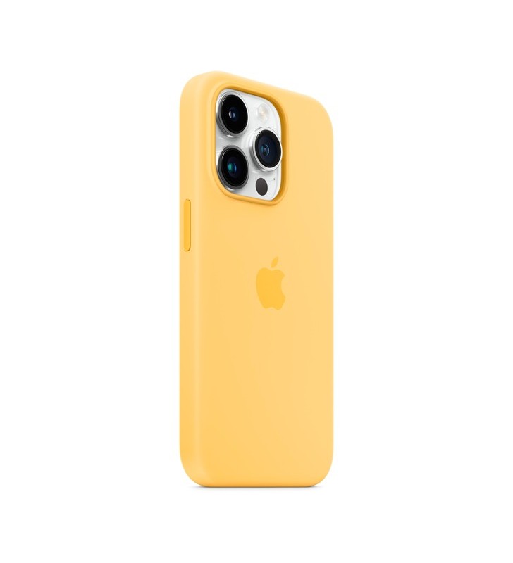 Husă din silicon apple cu magsafe, husă pentru telefon mobil (galben, lumina soarelui, iphone 14 pro)