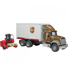 Brother mack granite ups logistic truck model vehicul (cu stivuitor transportabil)