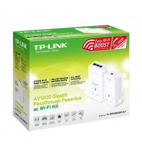 Tp-link tl-wpa8630p kit adaptoare de rețea pentru linii de alimentare cu electricitate 1200 mbit/s ethernet lan wi-fi alb 2 buc.