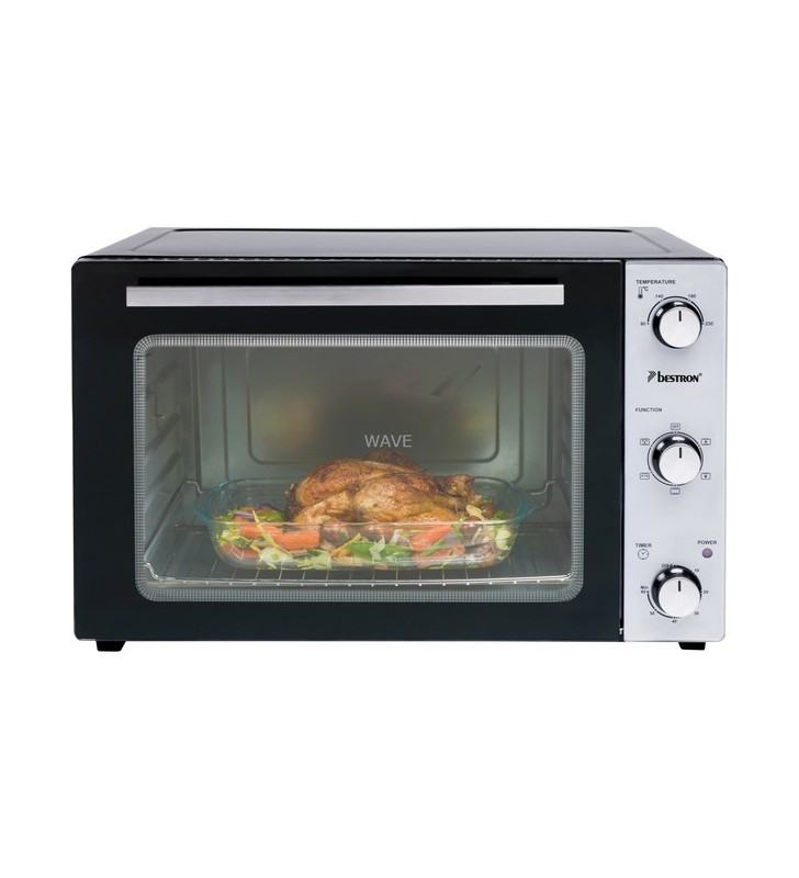 Mini cuptor bestron grill oven aov55(negru argintiu)