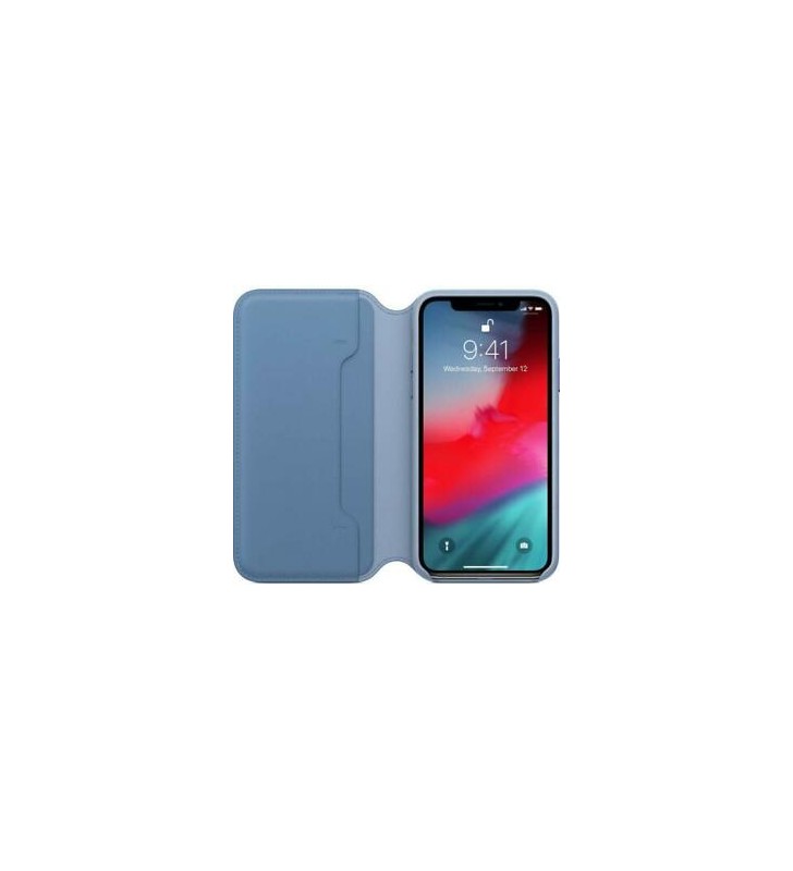 Iphone xs leather folio/cape cod blue
