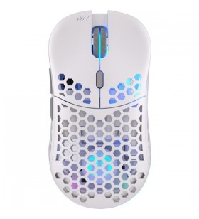 Mouse de gaming wireless endorfy lix plus onyx white (alb/gri)