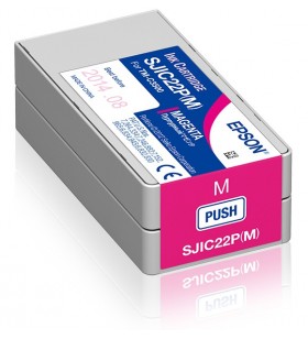 Epson sjic22p(m): ink cartridge for colorworks c3500 (magenta)