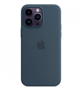 Husă din silicon apple cu magsafe, husă pentru telefon mobil (albastru-gri, albastru furtuna, iphone 14 pro max)