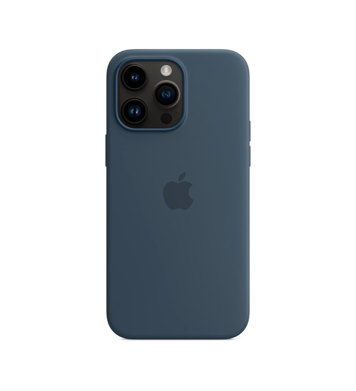 Husă din silicon apple cu magsafe, husă pentru telefon mobil (albastru-gri, albastru furtuna, iphone 14 pro max)