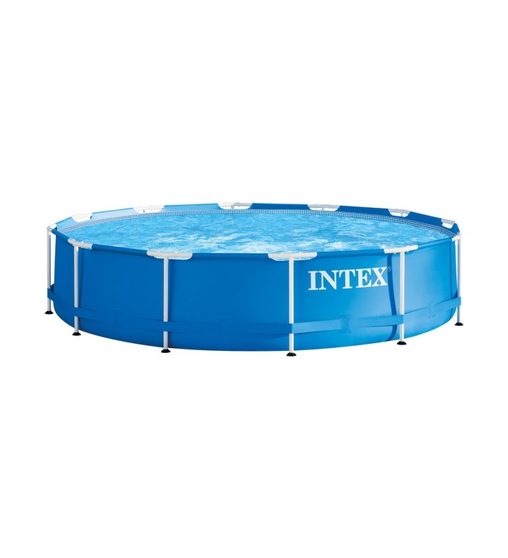 Set piscina intex frame rondo, ø 366cm x 76cm, piscina (albastru, sistem de filtrare cu cartuș eco 604g)
