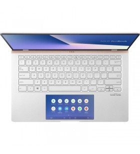 Laptop asus zenbook 14 ux434fac-a5155t, intel core i7-10510u pana la 4.9ghz, 14" full hd, 16gb, ssd 512gb, intel uhd graphics 620, windows 10 home, icicle silver