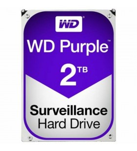 Hdd wd 2tb  5400  64mb s-ata3 pt. supraveghere, purple, "wd20purz"