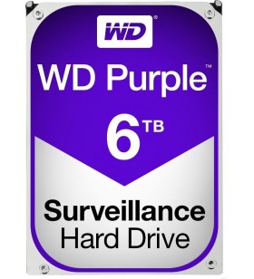 Hdd wd 6tb  5400  64mb s-ata3 pt. supraveghere, purple, "wd60purz"