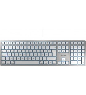 Cherry kc 6000 slim for mac tastaturi usb azerty franţuzesc argint