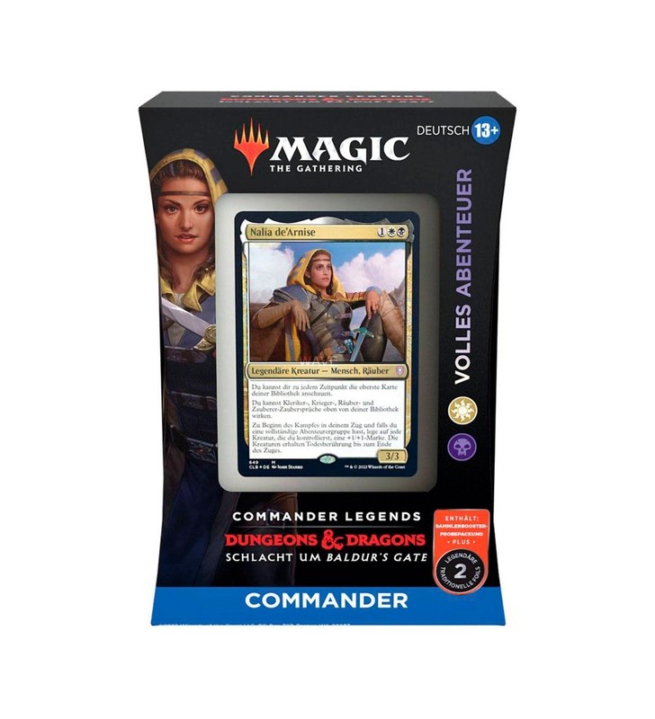Wizards of the coast magic: the gathering - commander legends: battle for baldur's gate commander decks afișează cărți comerciale germane