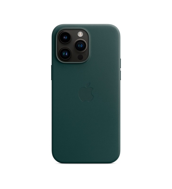 Husă din piele apple cu magsafe, husă pentru telefon mobil (verde, verde pădure, iphone 14 pro max)