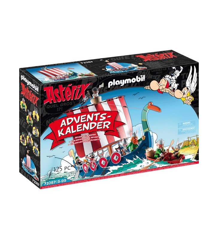 Playmobil 71087 asterix: pirații din calendarul adventului, jucării de construcție