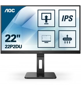 Aoc 22p2du led display 54,6 cm (21.5") 1920 x 1080 pixel full hd negru