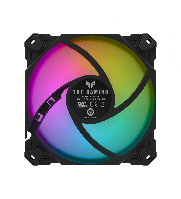 Asus tuf gaming tf120 argb fan carcasă calculator răcitor de aer 12 cm negru