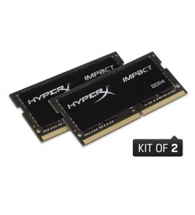 Hyperx impact hx426s16ibk2/64 module de memorie 64 giga bites 2 x 32 giga bites ddr4 2666 mhz