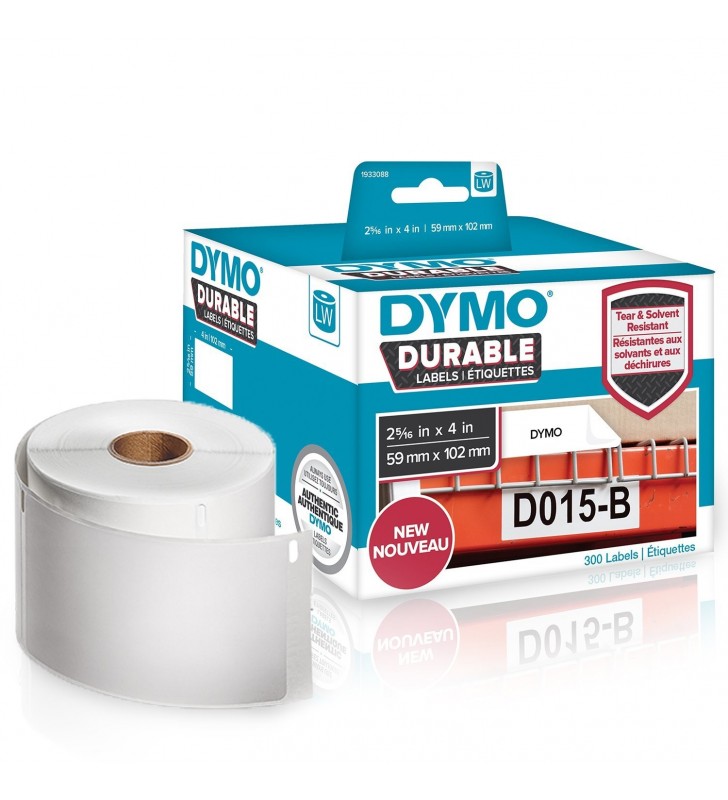 Dymo lw - lw durable labels - 59 x 102 mm - 1933088 alb eticheta imprimantă auto-adezivă