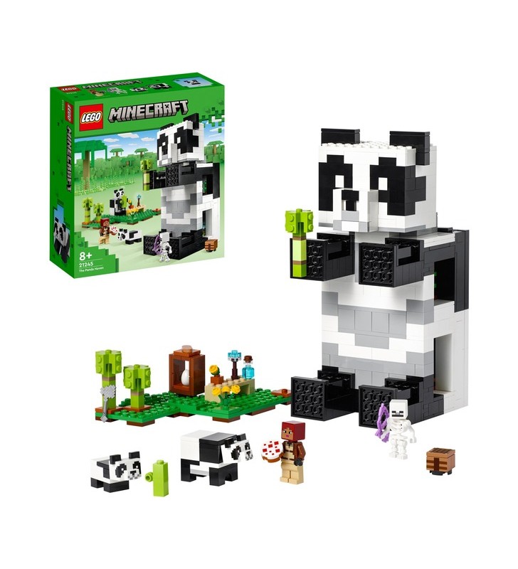 Jucărie de construcție lego 21245 minecraft casa panda