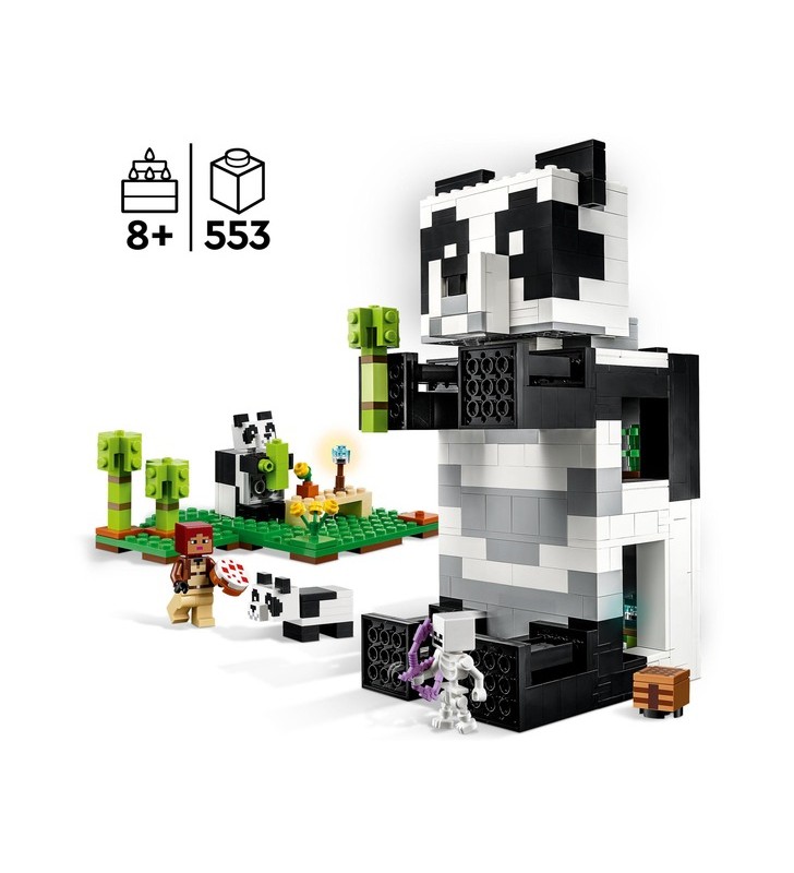 Jucărie de construcție lego 21245 minecraft casa panda