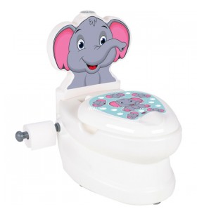 Jamara micul meu elefant de toaletă, olita (alb/multicolor)