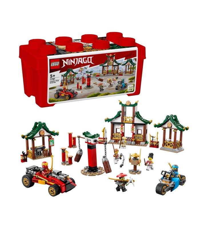 Jucărie de construcție lego 71787 ninjago ninja creative cutie de cărămidă