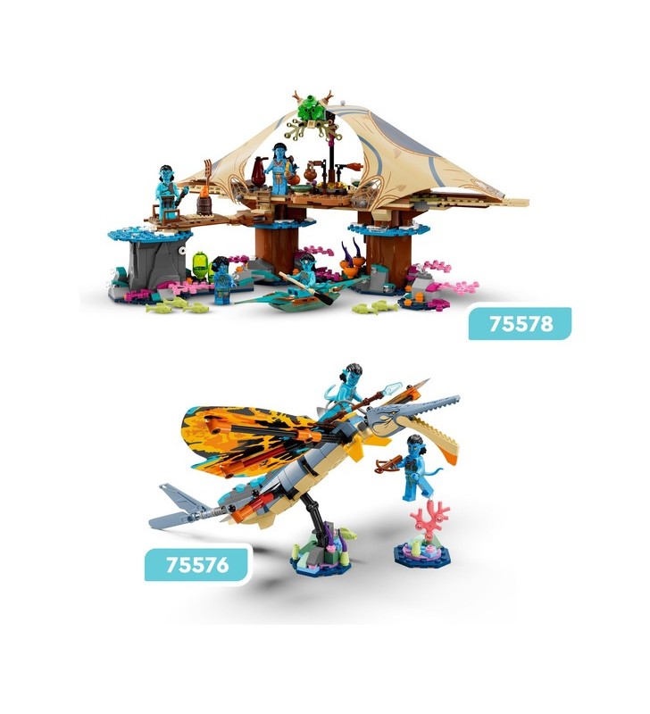 Lego 75578 avatar jucăria de construcție a recifului metkayina (cu 4 minifigurine)