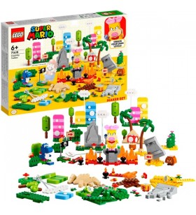 Lego 71418 super mario creative box level designer set jucărie de construcție