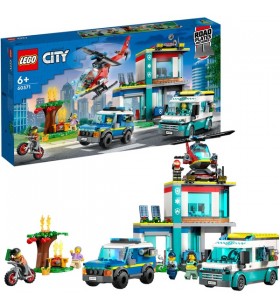 Jucărie de construcție lego 60371 city ambulance headquarters