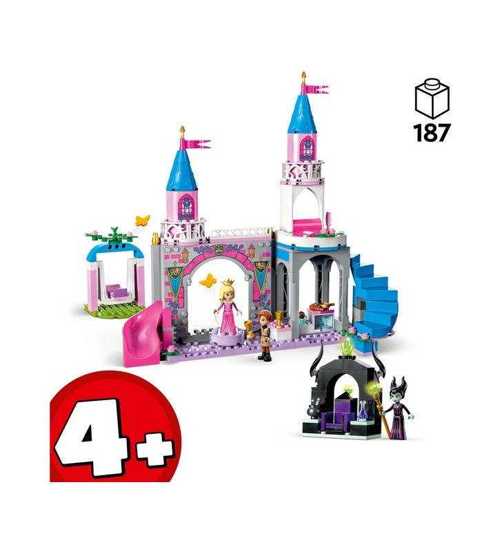 Jucărie de construcție lego 43211 castelul prințesei aurora disney