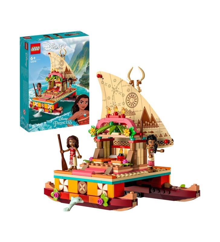Jucărie de construcție catamaran a prințesei disney lego 43210 vaiana