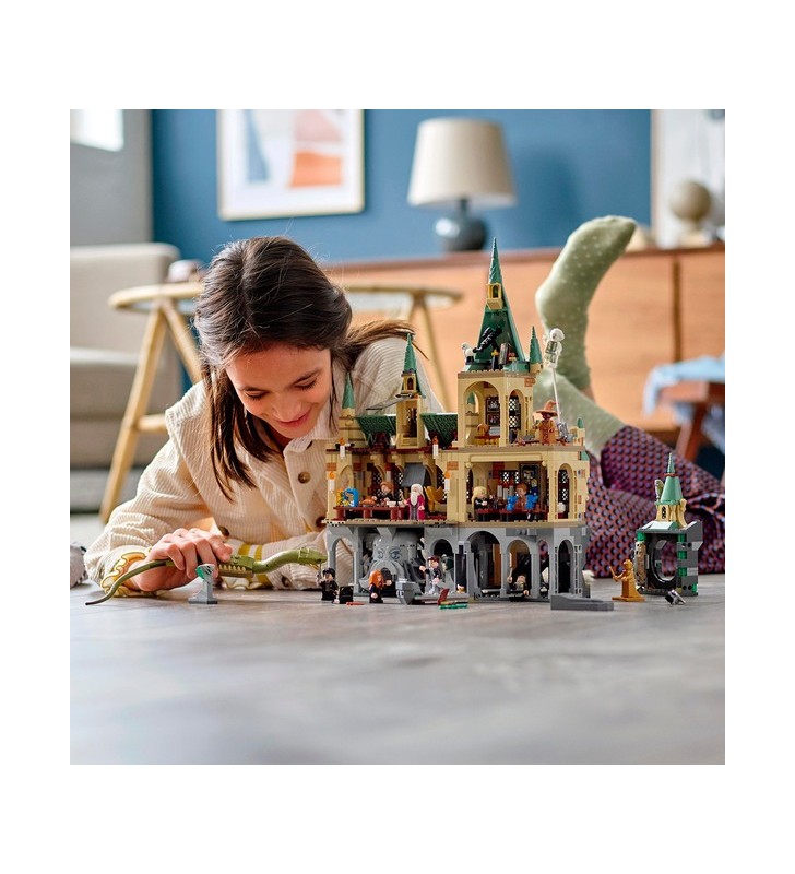 Jucărie de construcție lego 76389 harry potter camera secretelor hogwarts (set cu voldemort ca minifigurină de aur)