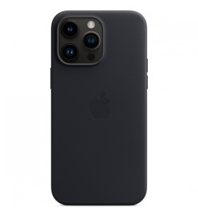 Husă din piele apple cu magsafe, husă pentru telefon mobil (negru, miezul nopții, iphone 14 pro max)