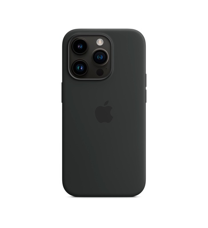 Husă din silicon apple cu magsafe, husă pentru telefon mobil (negru, miezul nopții, iphone 14 pro)