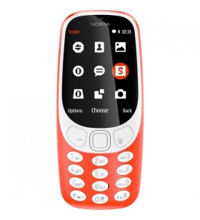 Nokia 3310, telefon mobil (roșu, sim dual, 16 mb)