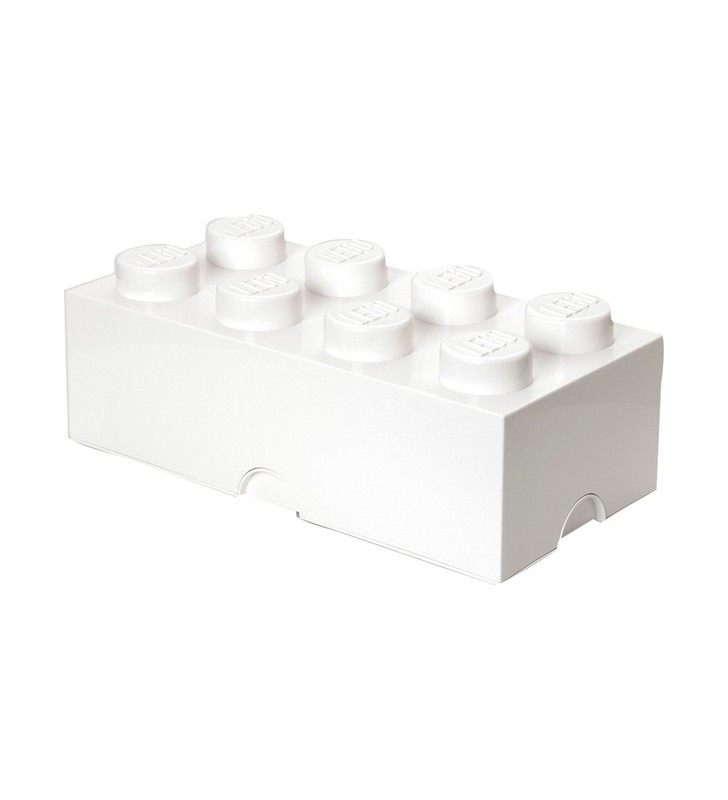 Room copenhaga lego storage brick 8 alb, cutie de depozitare (alb)