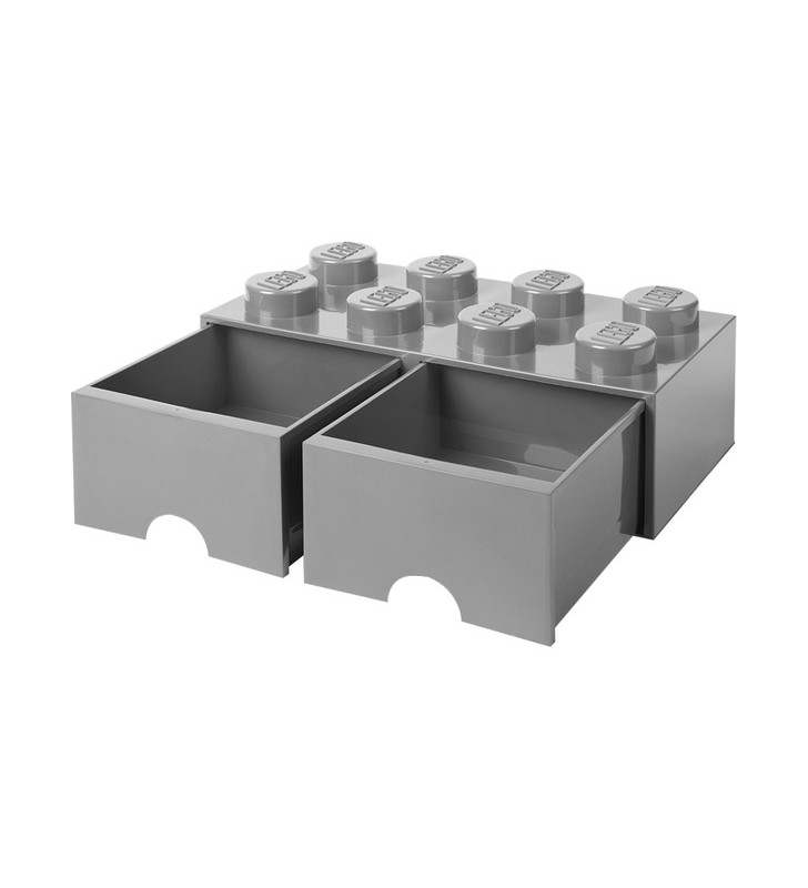Room copenhagen lego brick sertar 8 gri, cutie depozitare (gri)