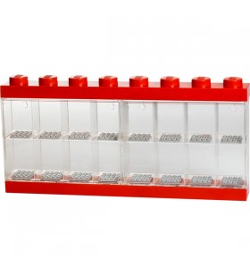 Vitrina pentru minifigurine lego room copenhaga 16 roșu, cutie de depozitare (roșu)