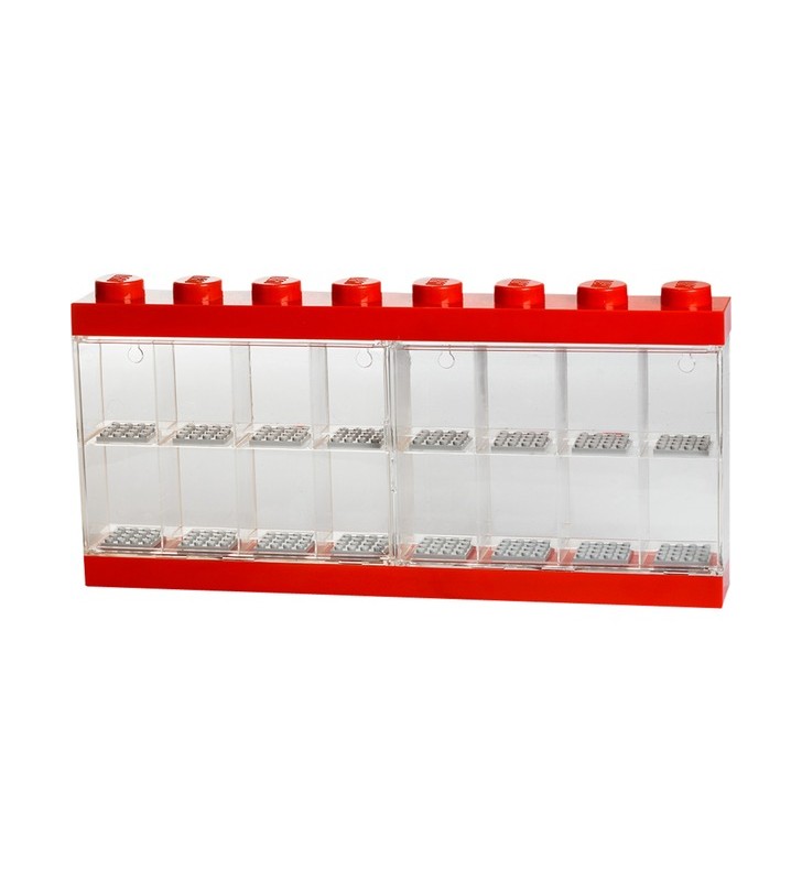 Vitrina pentru minifigurine lego room copenhaga 16 roșu, cutie de depozitare (roșu)