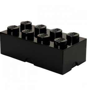Room copenhaga lego storage brick 8 negru, cutie de depozitare (negru)