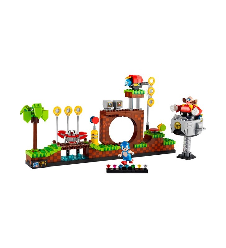 Lego 21331 ideas sonic the hedgehog - jucărie de construcție green hill zone