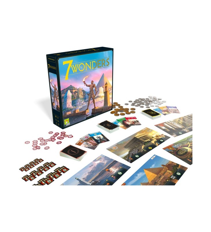 Asmodee 7 wonders - joc de bază - design nou, joc de masă