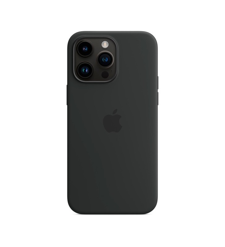 Husă din silicon apple cu magsafe, husă pentru telefon mobil (negru, miezul nopții, iphone 14 pro max)