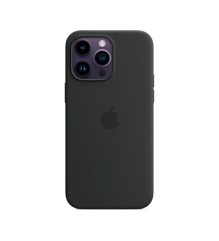 Husă din silicon apple cu magsafe, husă pentru telefon mobil (negru, miezul nopții, iphone 14 pro max)