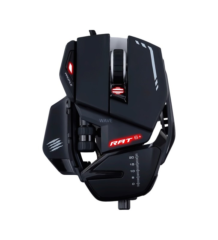 Mad catz r.at 6+ gaming mouse (black)