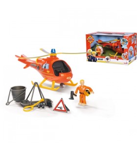 Simba pompierul sam helicopter wallaby toy vehicle (portocaliu/galben, inclusiv figura)