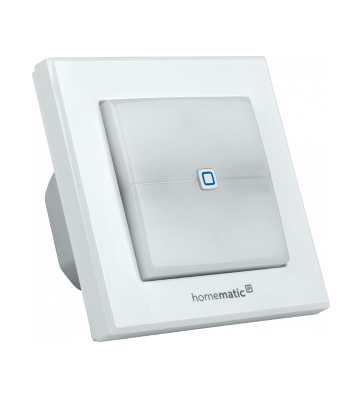 Actuator de comutare homematic ip pentru comutatoare de marcă (hmip-bsl), buton (alb, cu semnal luminos)