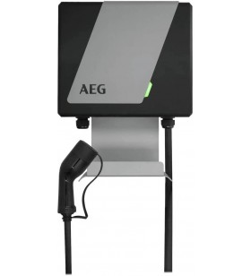 Aeg wallbox wb 11 fi, 11 kw, cu întrerupător fi tip b (negru/gri, inclusiv suport pentru cablu)